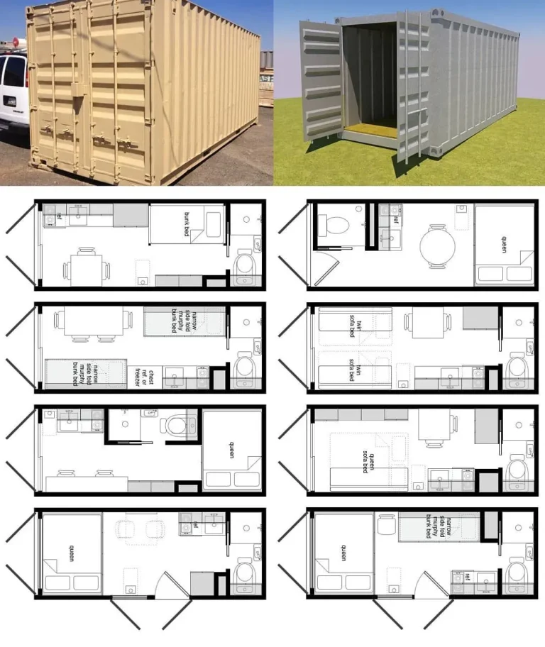 Plan d'une maison en conteneur